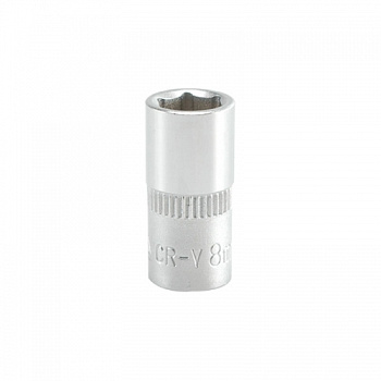 Головка торцевая 1/4" - 8 мм короткая CrV