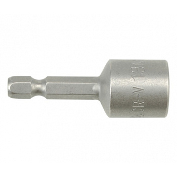 Магнитная 6-гр. торцевая насадка 1/4" 13х48 мм