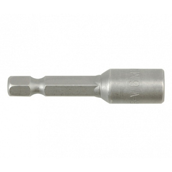 Магнитная 6-гр. торцевая насадка 1/4" 6х48 мм