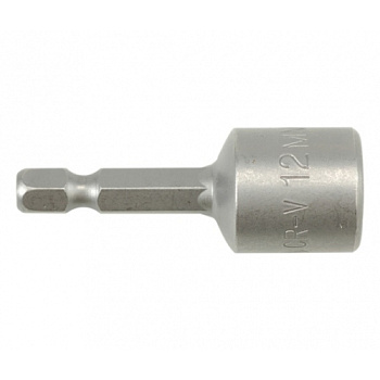 Магнитная 6-гр. торцевая насадка 1/4" 12х48 мм