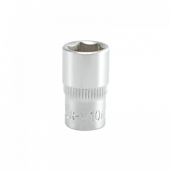 Головка торцевая 1/4"-10 мм короткая CrV